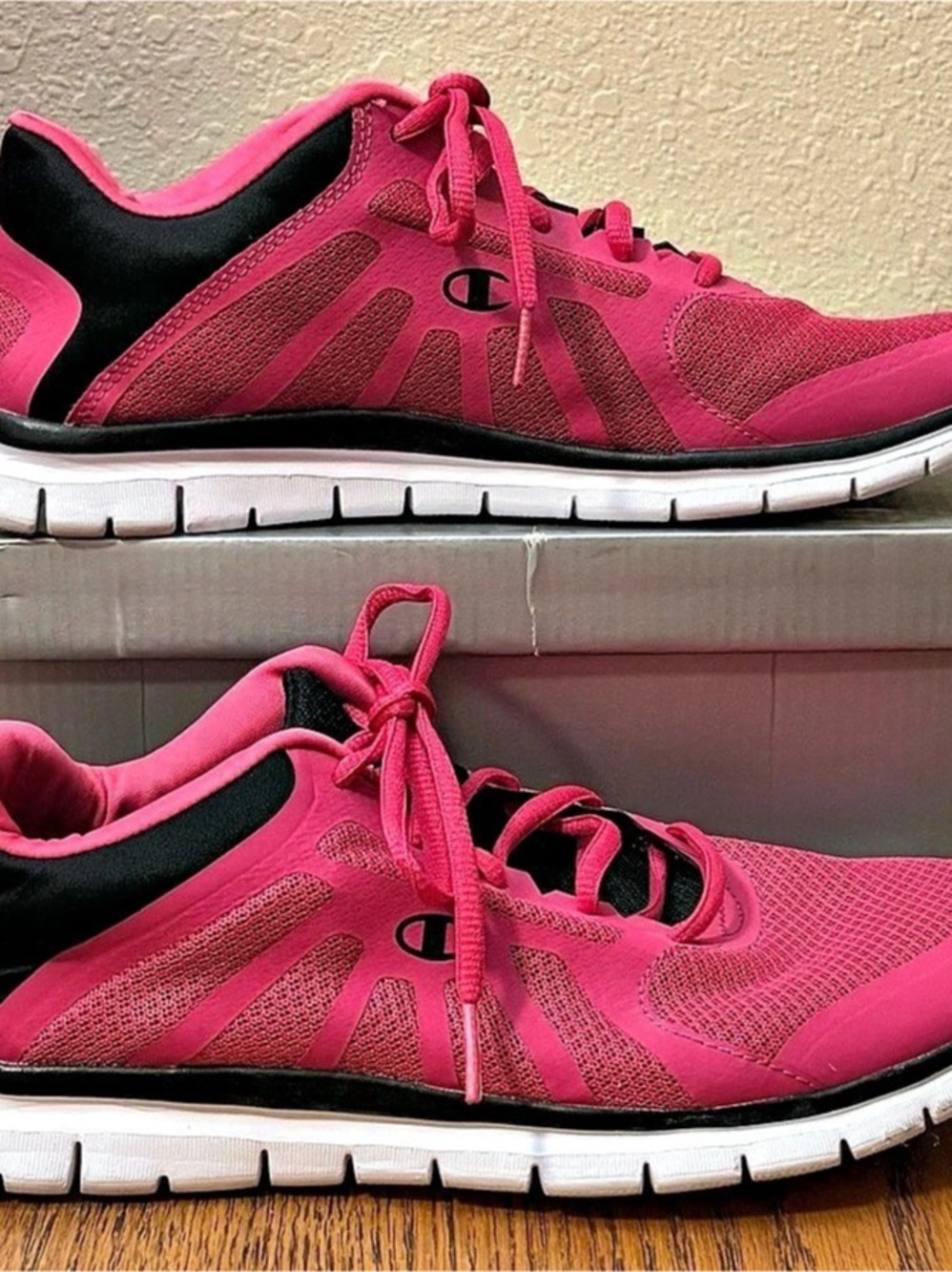 Champion Athletic Sneakers Pink & Black US 9.5